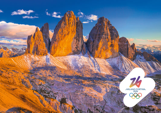 Tre Cime di Lavaredo (Drei Zinnen) - Cartolina Giochi Olimpici InvernaliMilano Cortina 2026