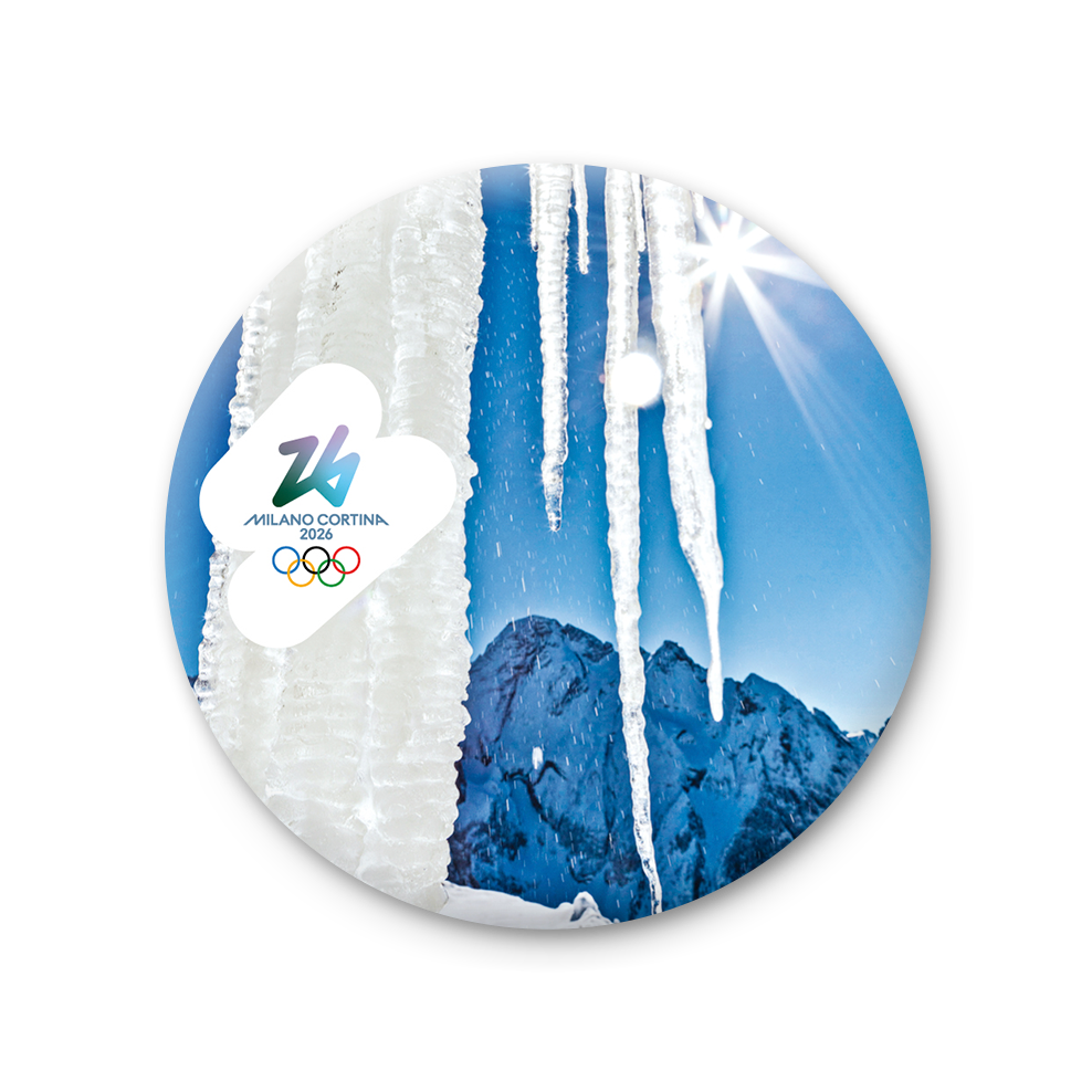 Marmolada, formazioni di ghiaccio - Magnete Giochi Olimpici Invernali