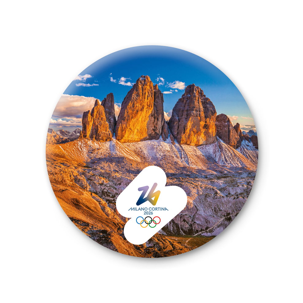 Tre Cime di Lavaredo (Drei Zinnen) - Magnete Giochi Olimpici Invernali