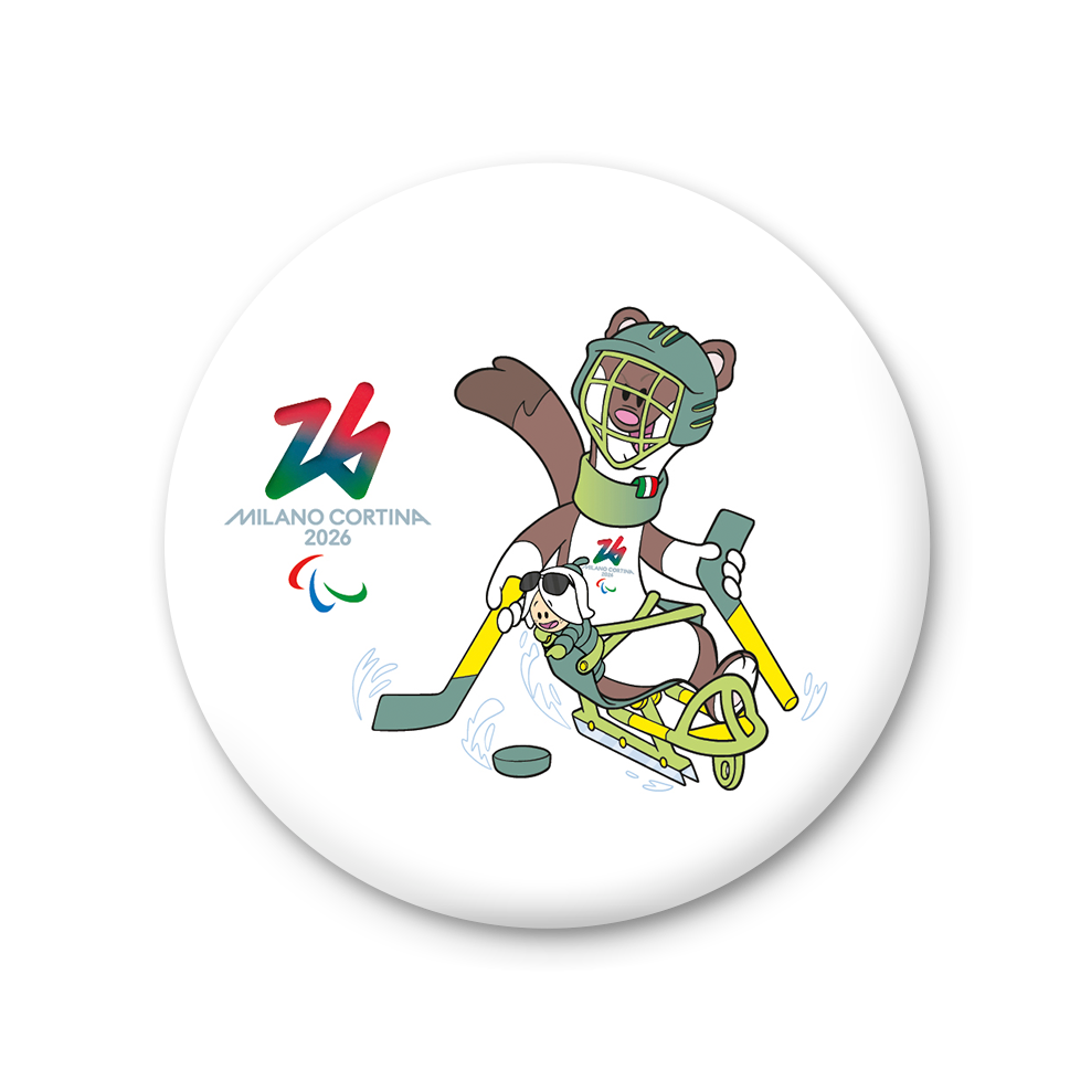 Milo & Flo -  Para Ice Hokey - Magnete Giochi Paralimpici Invernali