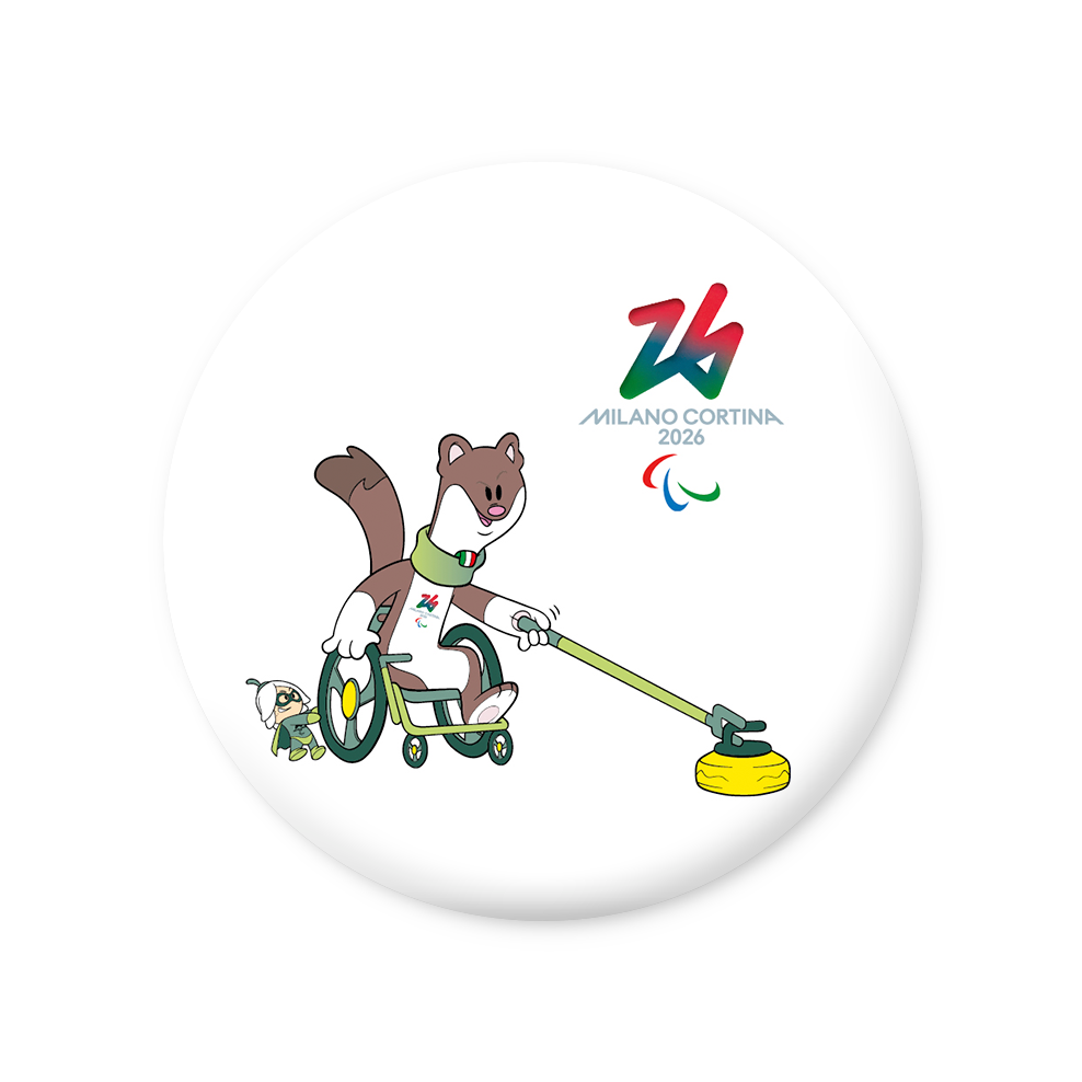 Milo & Flo - Para Curling - Magnete Giochi Paralimpici Invernali