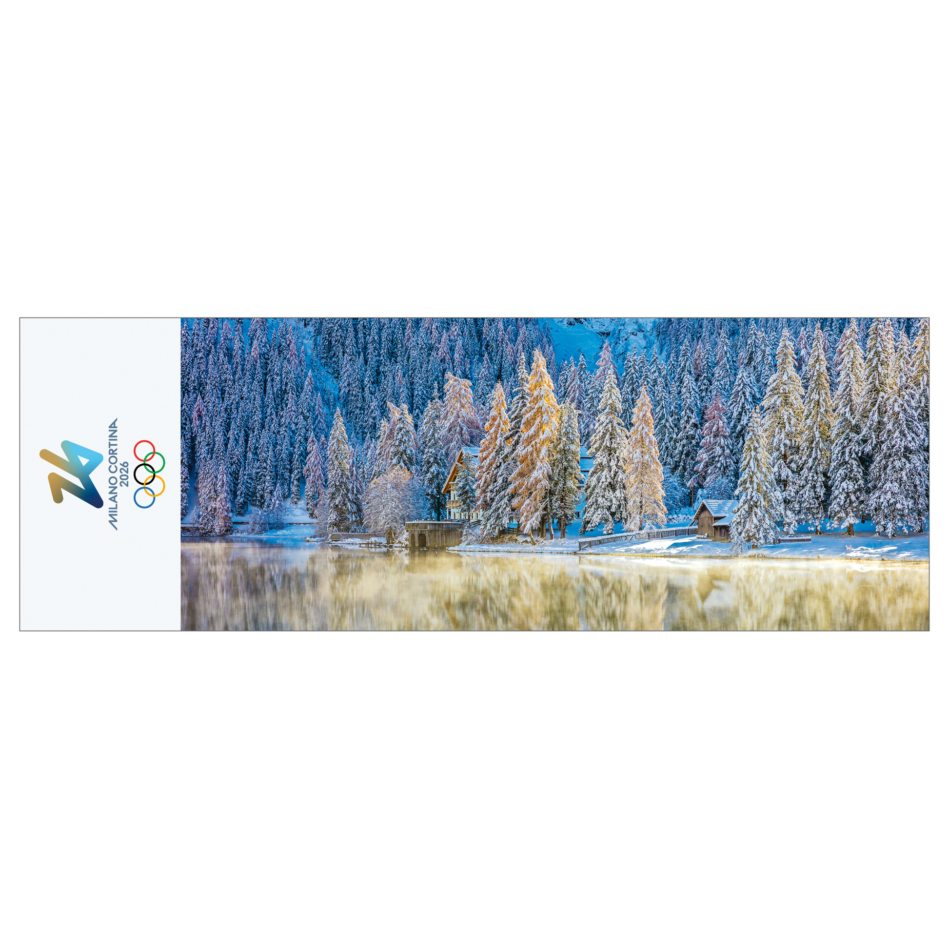  Antholz see (Lago di Anterselva) - Segnalibro Giochi Olimpici Invernali