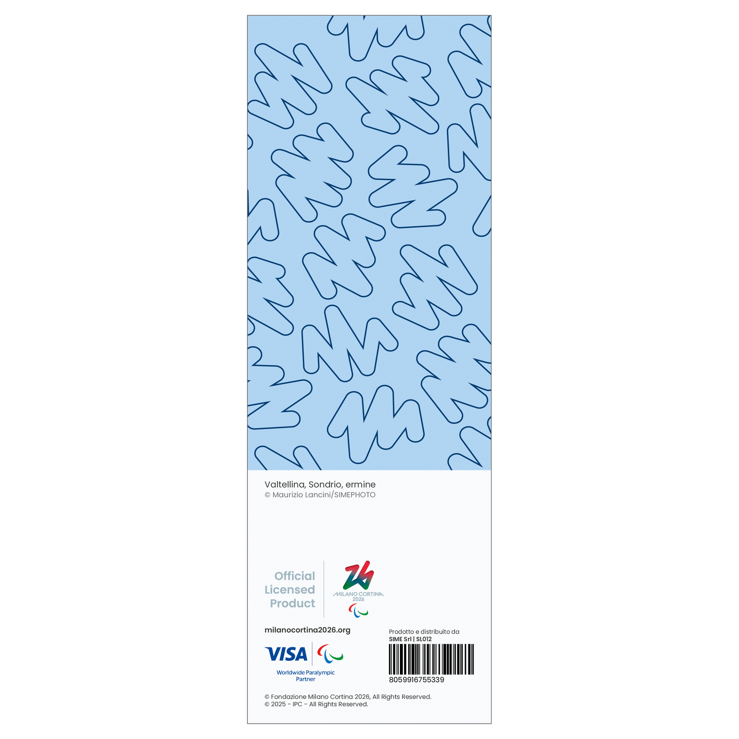 Ermine - Winter Paralympic Games Bookmark 