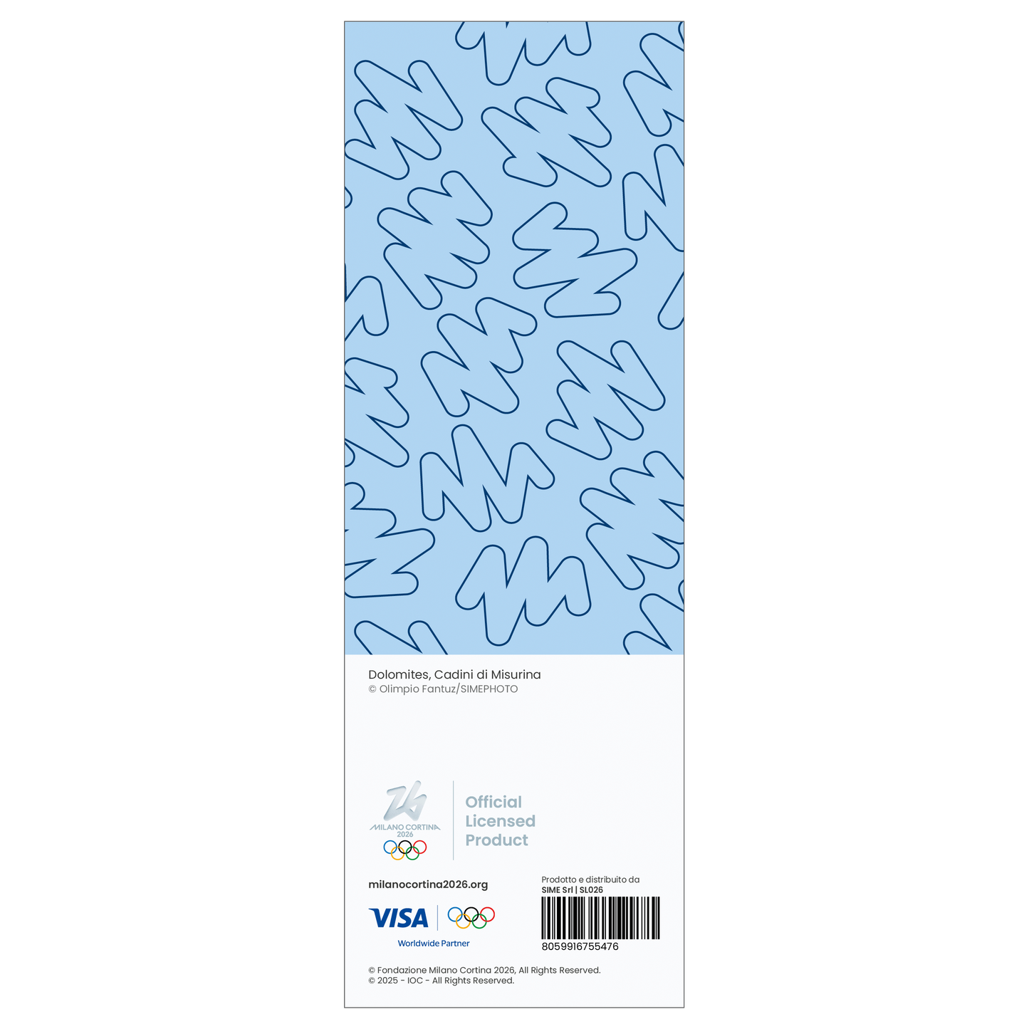 Cadini di Misurina - Winter Olympic Games Bookmark 
