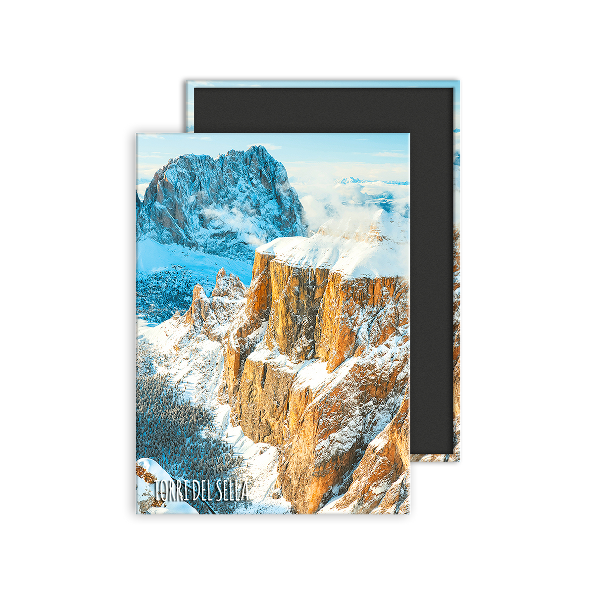 Calamita Rettangolare - Trentino Alto Adige, Torri del Sella -  Dimensioni 90x65mm