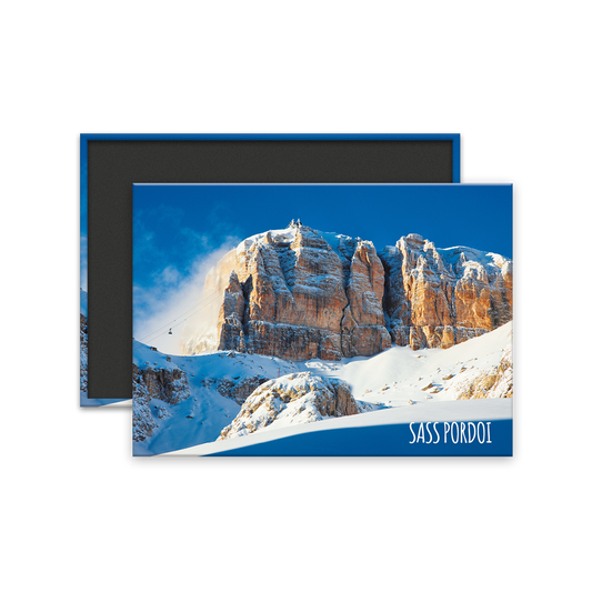 Calamita Rettangolare - Trentino Alto Adige, Passo Pordoi - Dimensioni 90x65mm