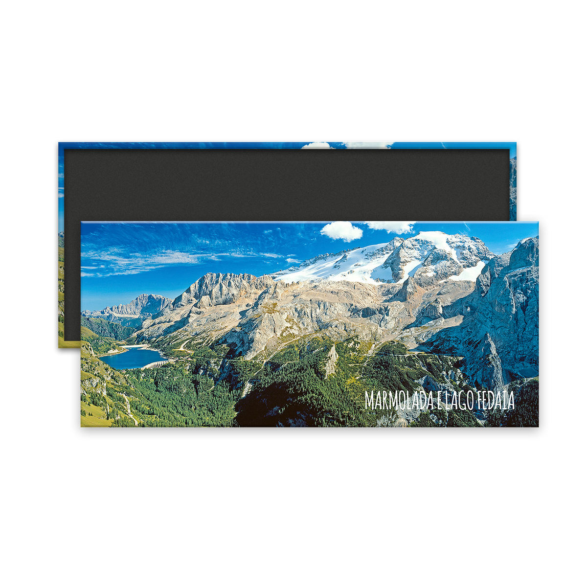 Calamita panoramica - Trentino Alto Adige, Vista dal Pordoi Sass verso la Torre del Sella e il Sassolungo (Langkofel)