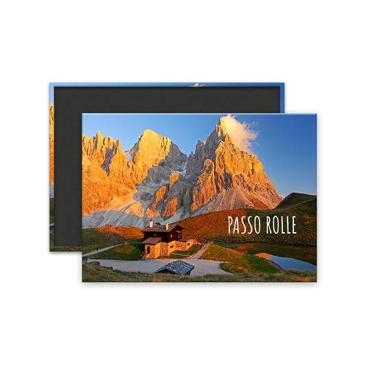 Calamita Rettangolare - Trentino- Alto Adige, Passo Rolle- Dimensioni 90x65mm