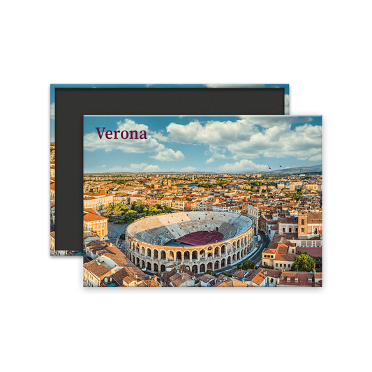 Calamita Rettangolare - Veneto, Verona, l'Arena - Dimensioni 90x65mm