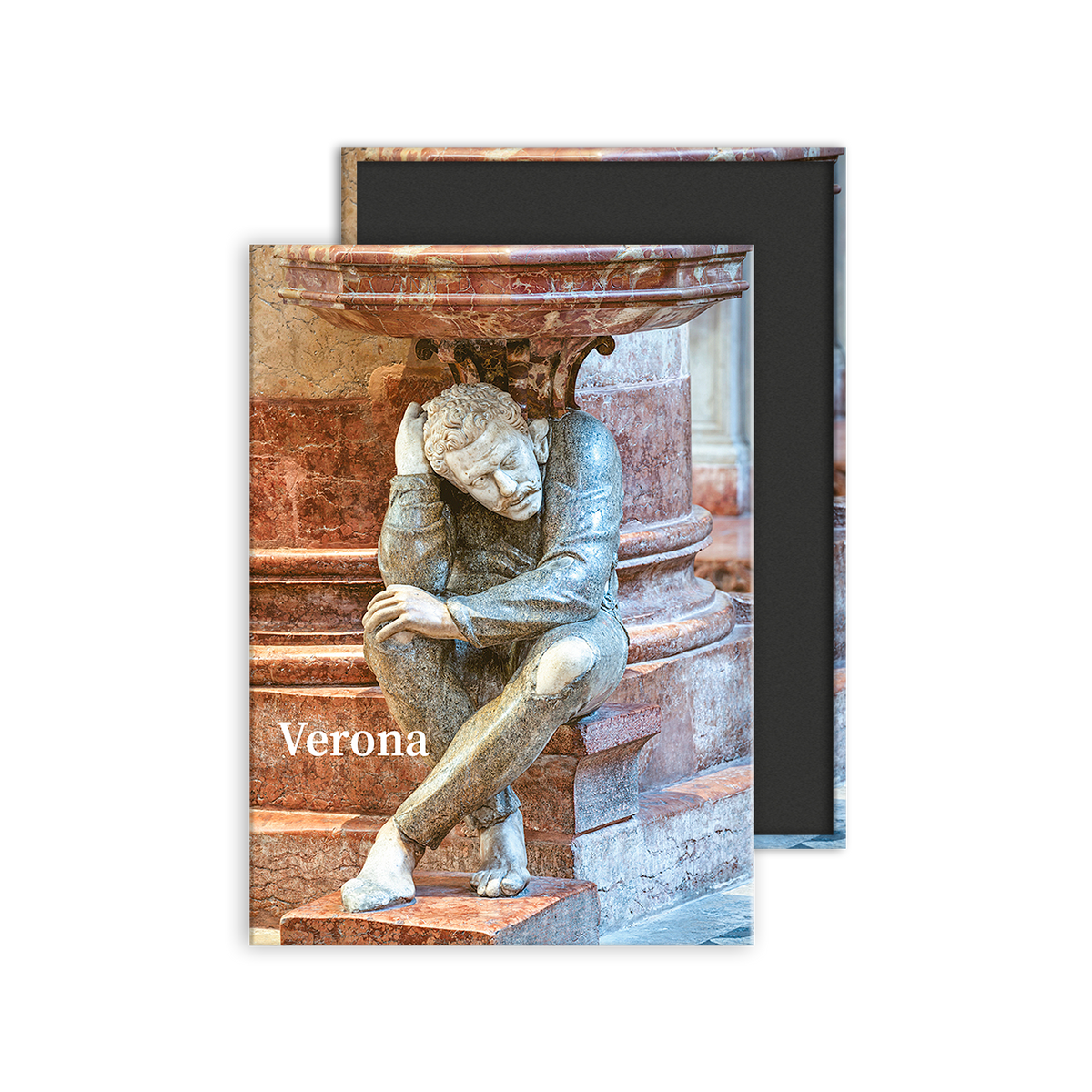 Calamita Rettangolare - Veneto, Verona, Chiesa di Sant'Anastasia - Una delle due gobbe all'ingresso - Dimensioni 90x65mm