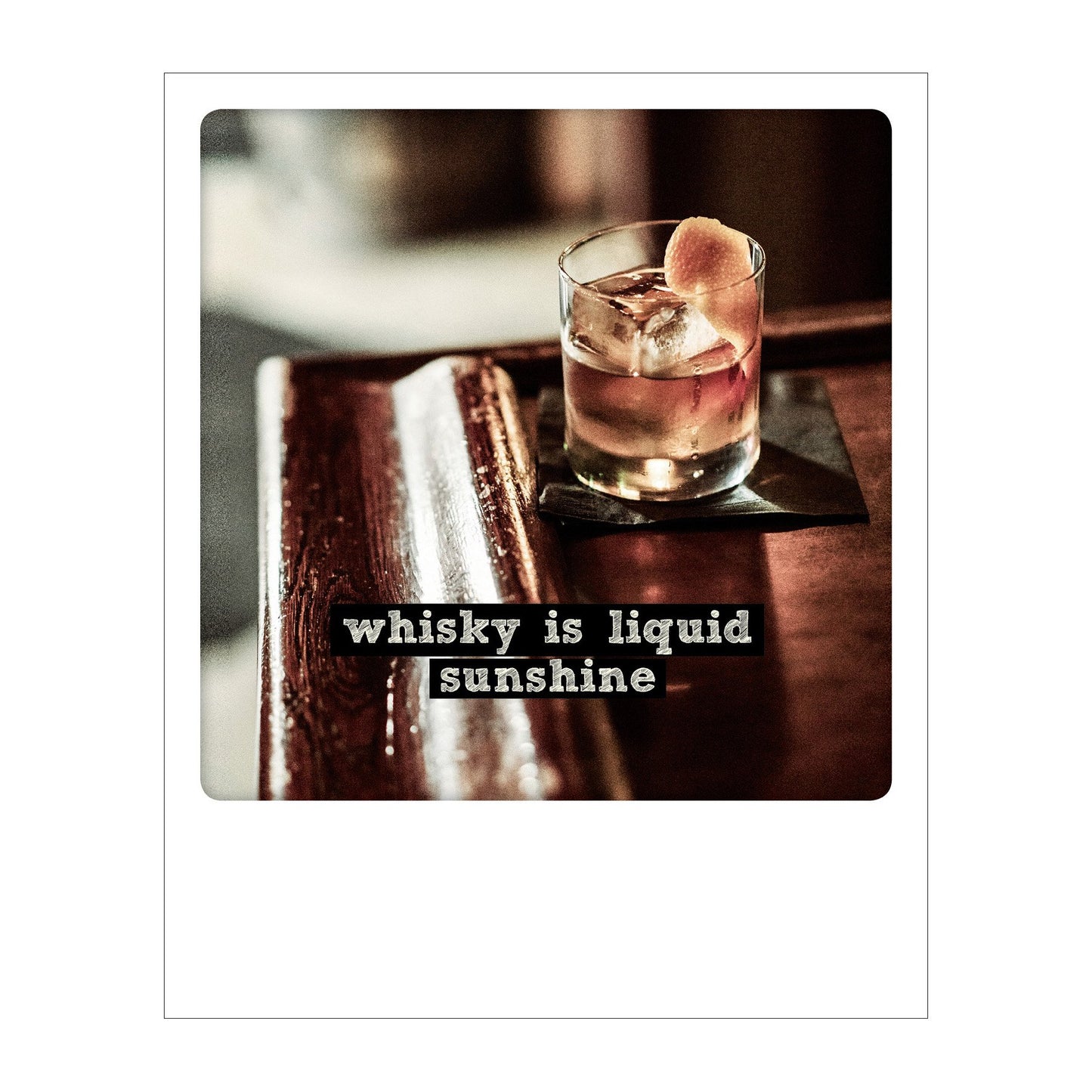 Polaroid Postcard, Sime © Giovanni Simeone / Whisky is liquid sunshine