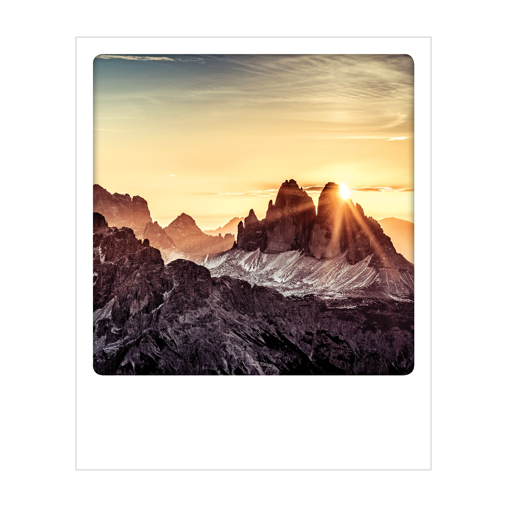 Dolomiti - Polaroid Postcard | Gadget Simebooks