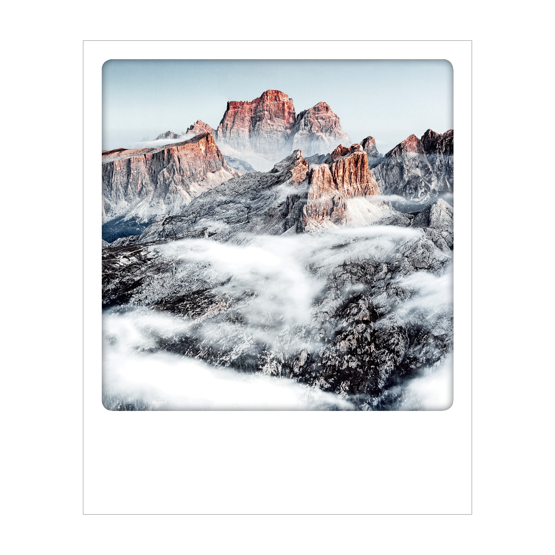 Dolomiti - Polaroid Postcard | Gadget Simebooks