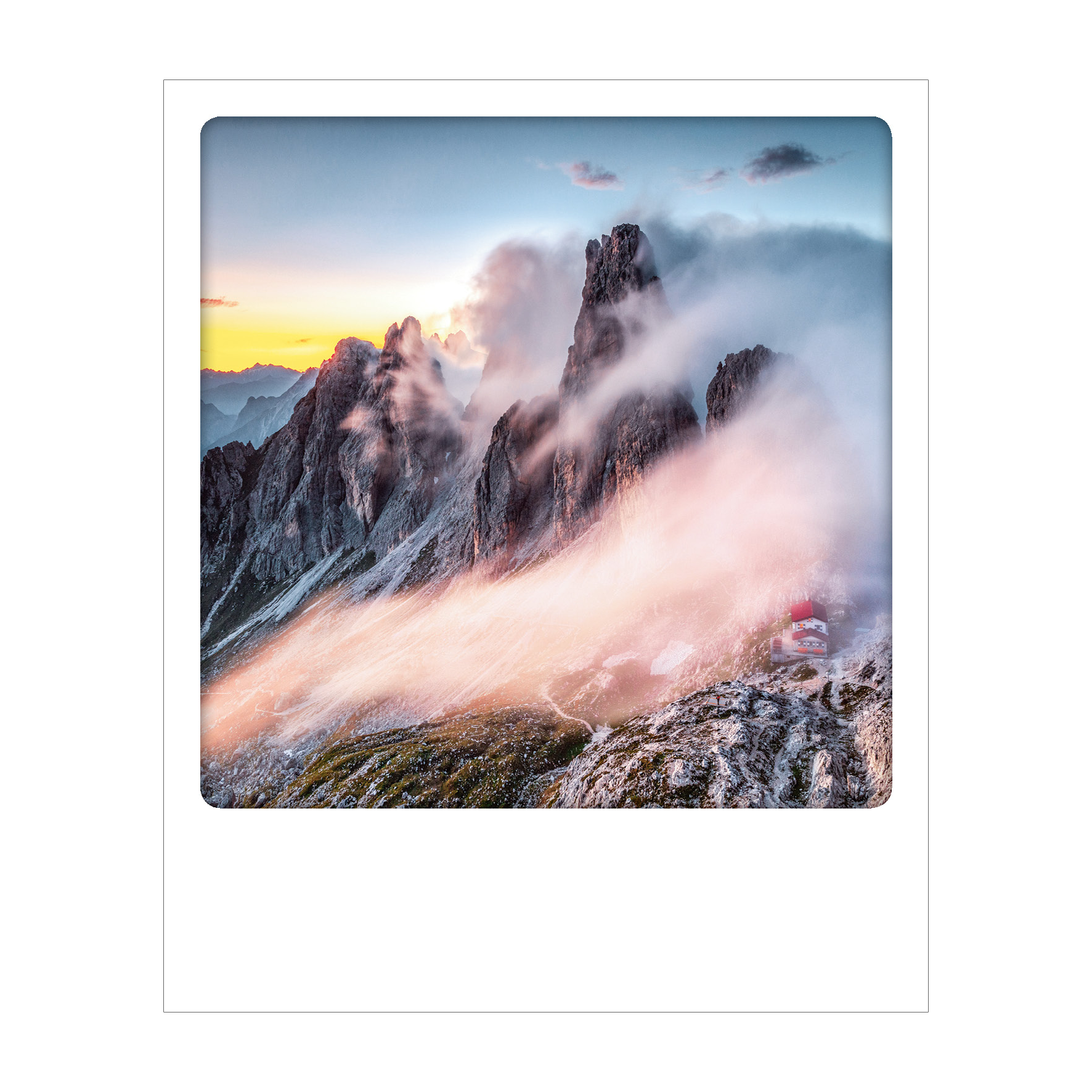 Dolomiti - Polaroid Postcard | Gadget Simebooks